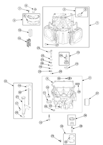Part Location Diagram of BS-795259 Cub Cadet Base-Air Cleaner Base